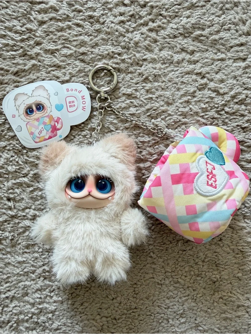Bond MOW MOW ESFJ Plush Keychain Soft Bond Series Collectible Doll